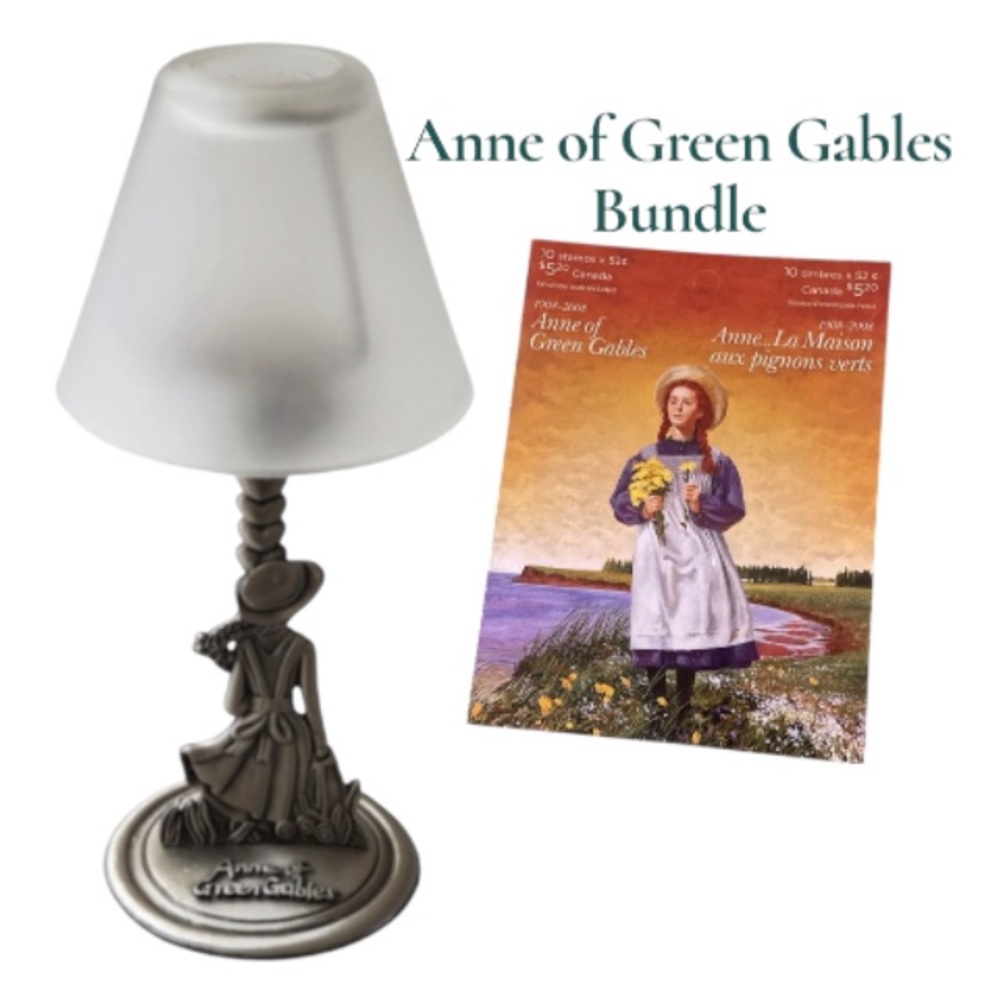 Giftable Anne of Green Gables Vintage Candle Lamp, Stamp Booklet and Jour…